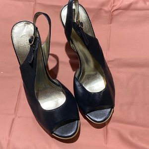 Aldo sling back wedge shoe